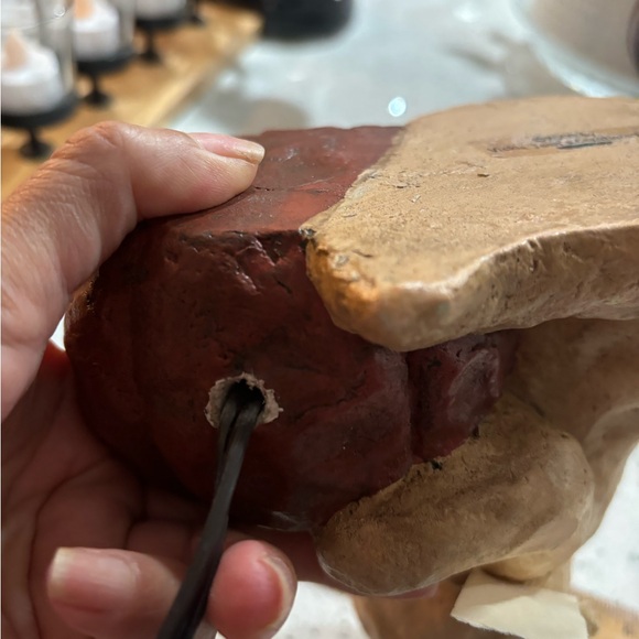 Vickie Jean's Creations Halloween Ghost holding pumpkin with lightbulb 2005 - Picture 8 of 9